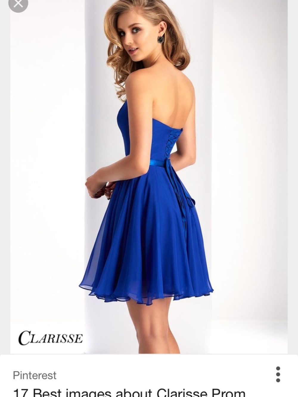 Clarisse Royal Blue prom or special occasion dress. 11/12 juniors. Worn once.